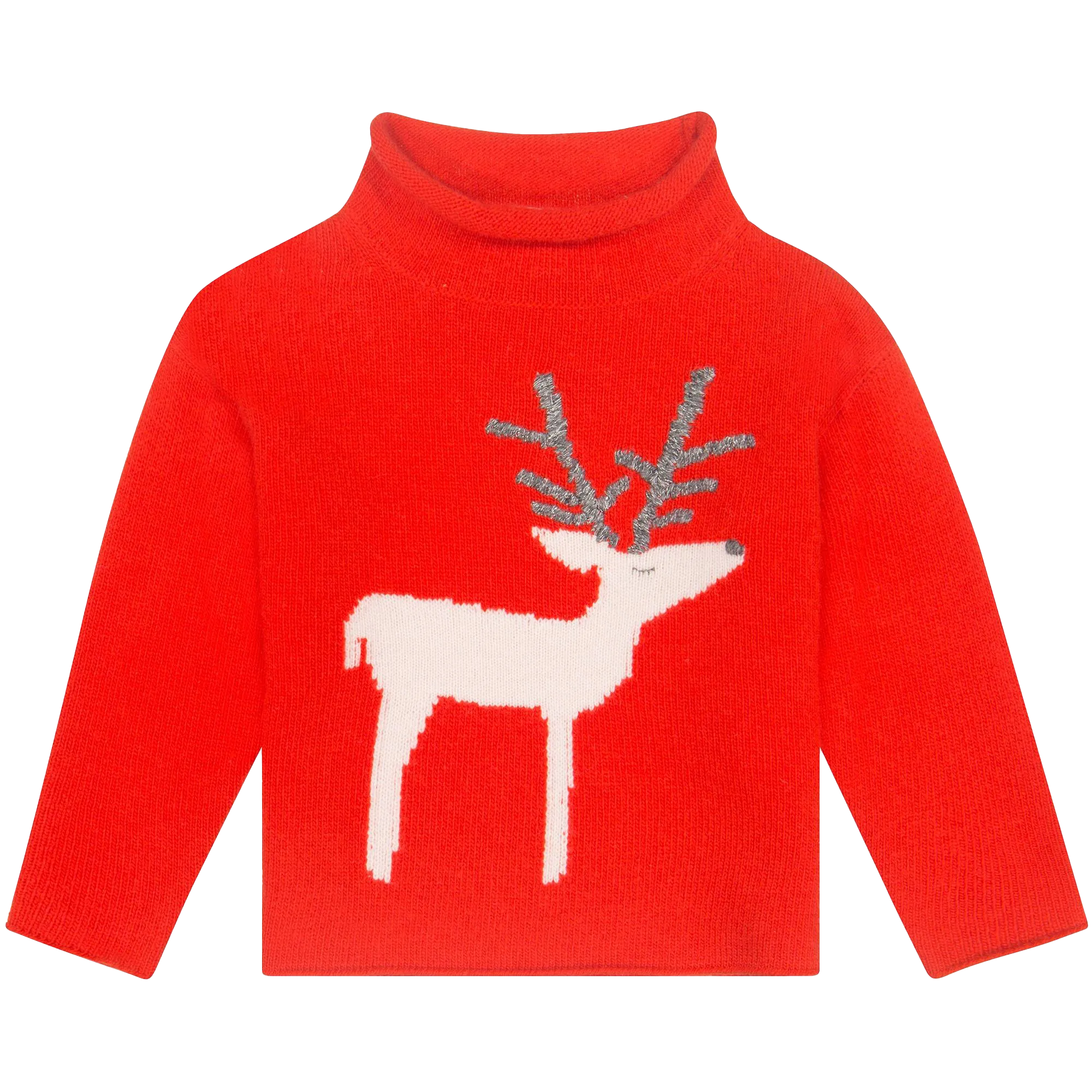 [18-24m] Il Gufo Reindeer Sweater in Red