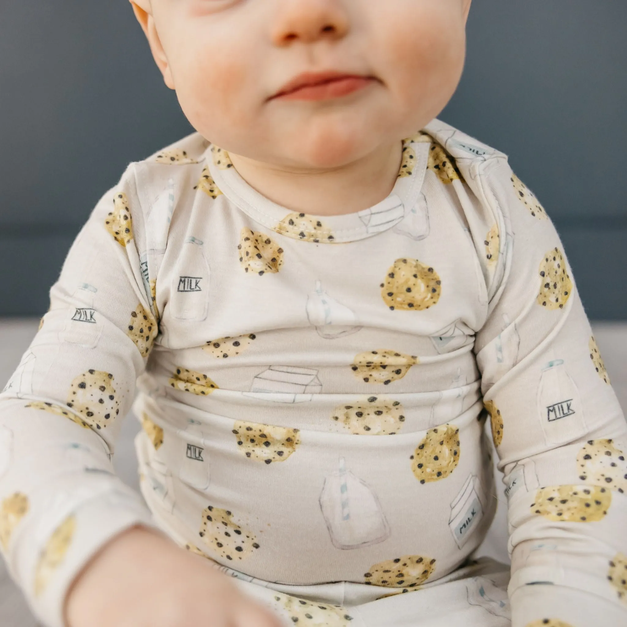 2pc Long Sleeve Pajama Set - Chip