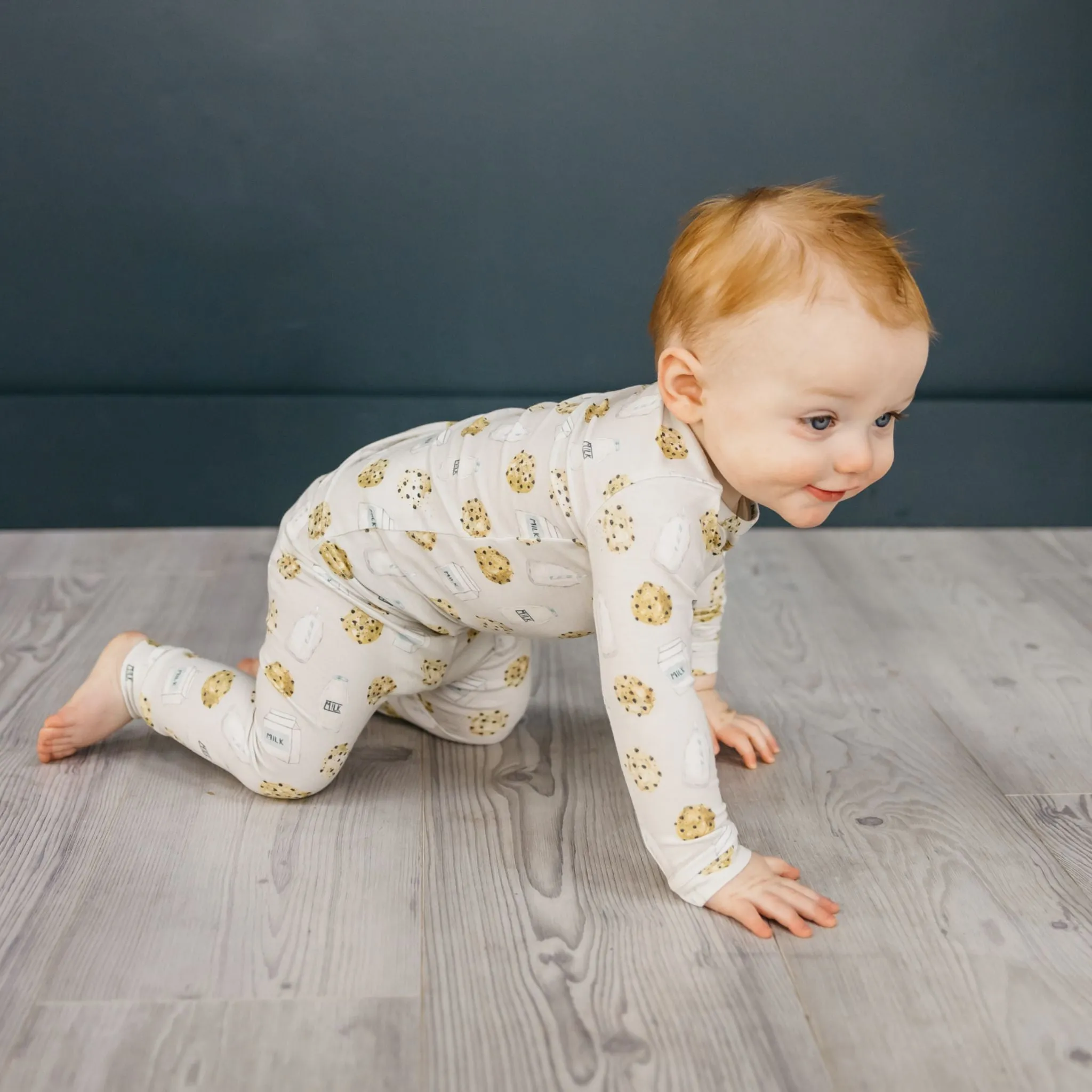 2pc Long Sleeve Pajama Set - Chip