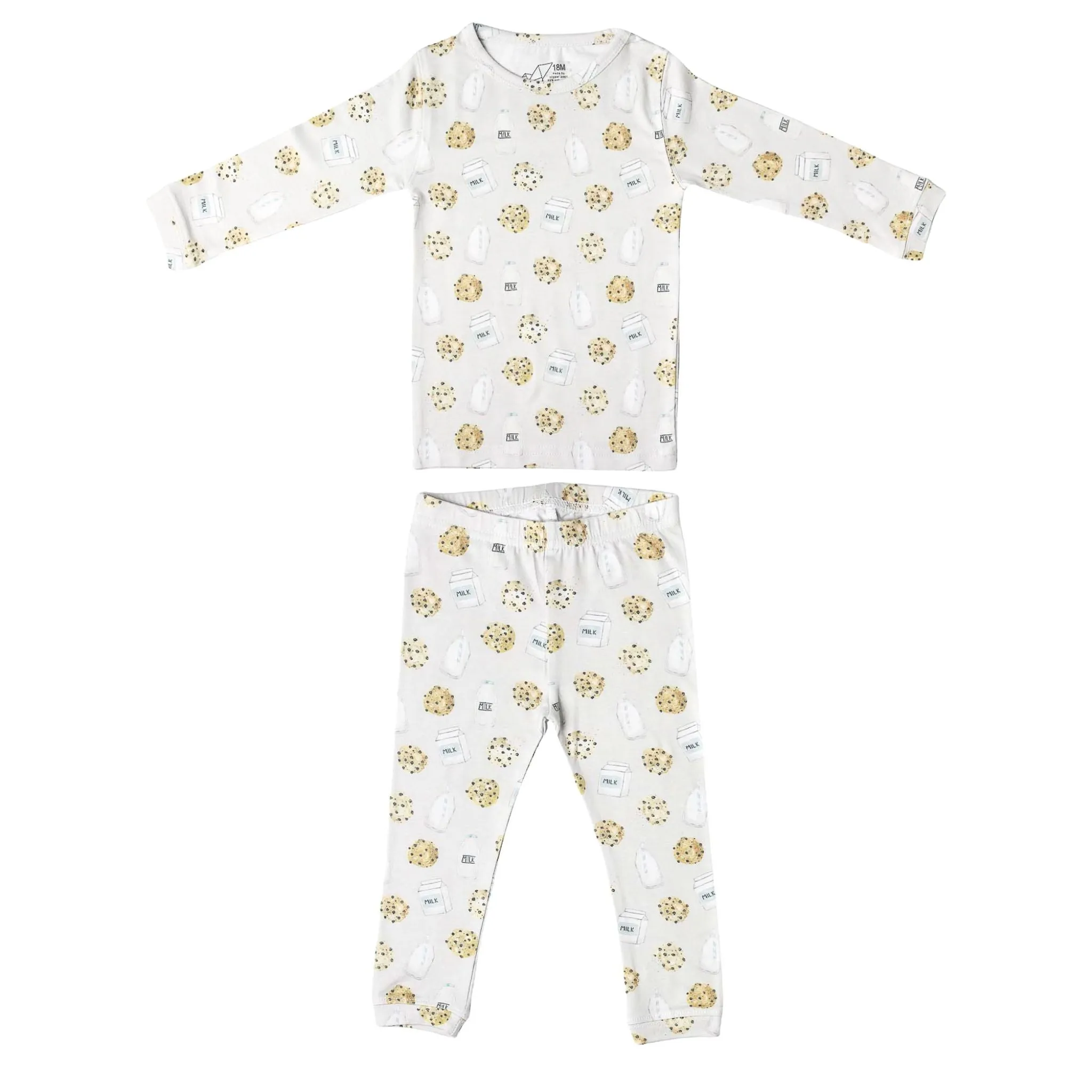 2pc Long Sleeve Pajama Set - Chip