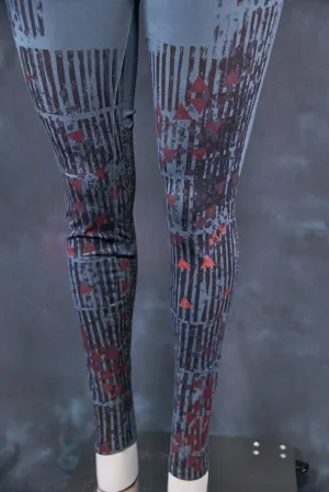 3136 Handprinted Legging Hypnea-Geometrical Form