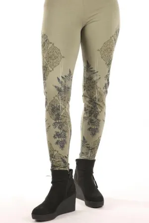 3280 Legging Heavy C/L Army Green-UNPRINTED