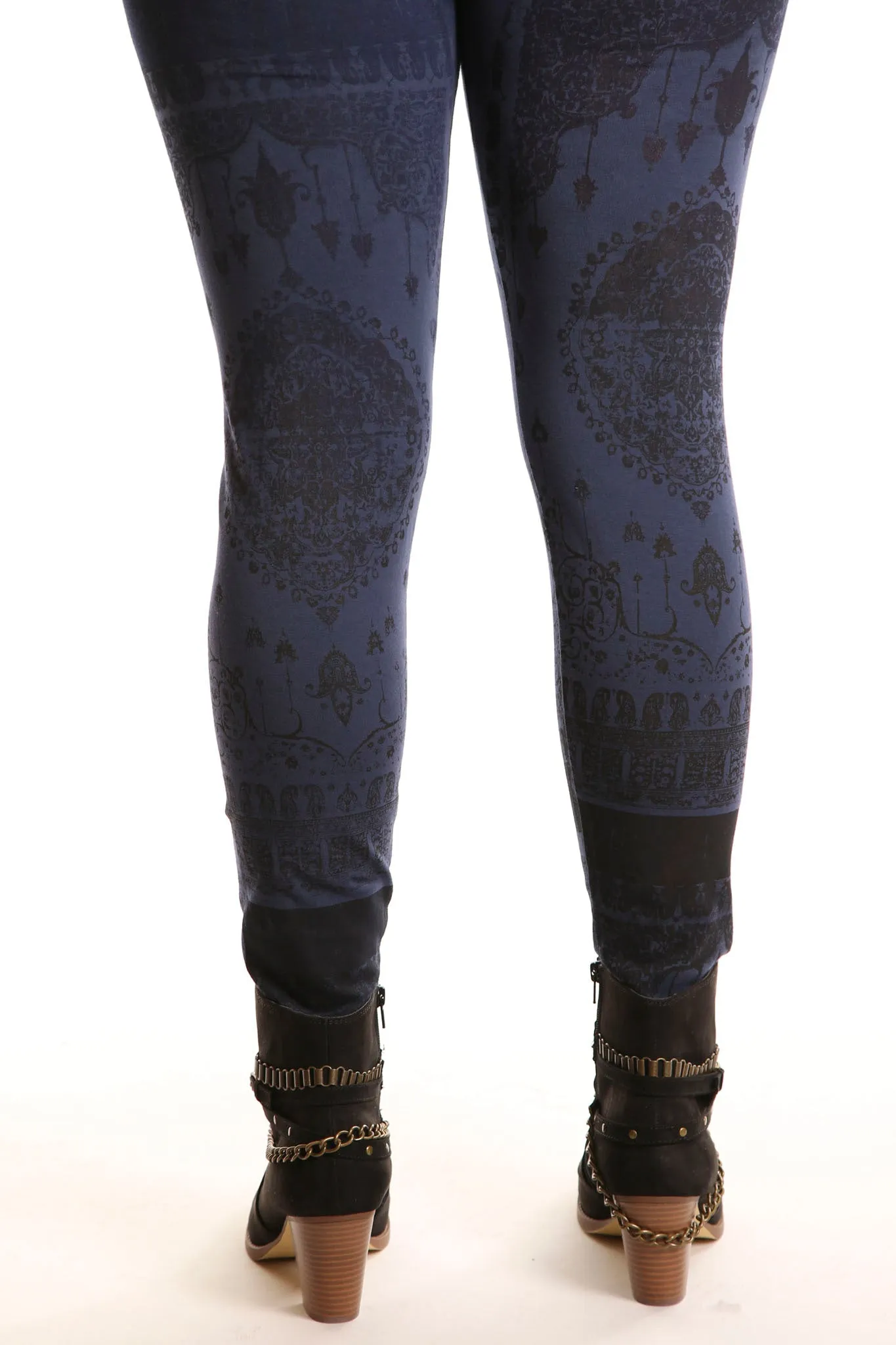 3280 Legging Heavy C/L Mood Indigo-persian dreams print