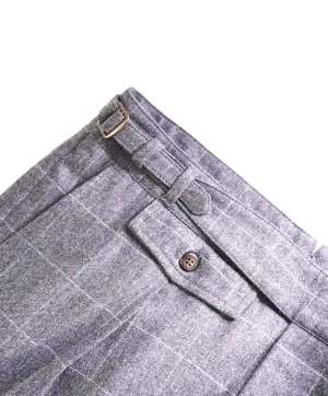 $695 ELEVENTY - *SIDE TAB* CASHMERE/WOOL Belted Neapolitan Dress Pant- 33W