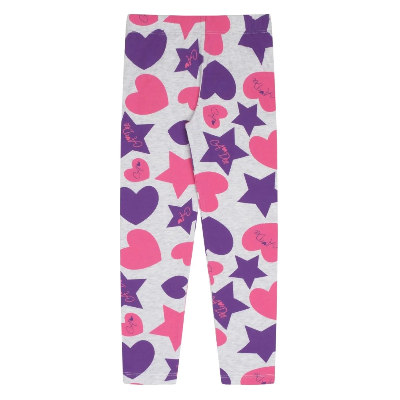 ADee TALLULAH Hot Pink Hearts And Stars Print Legging Set W244626