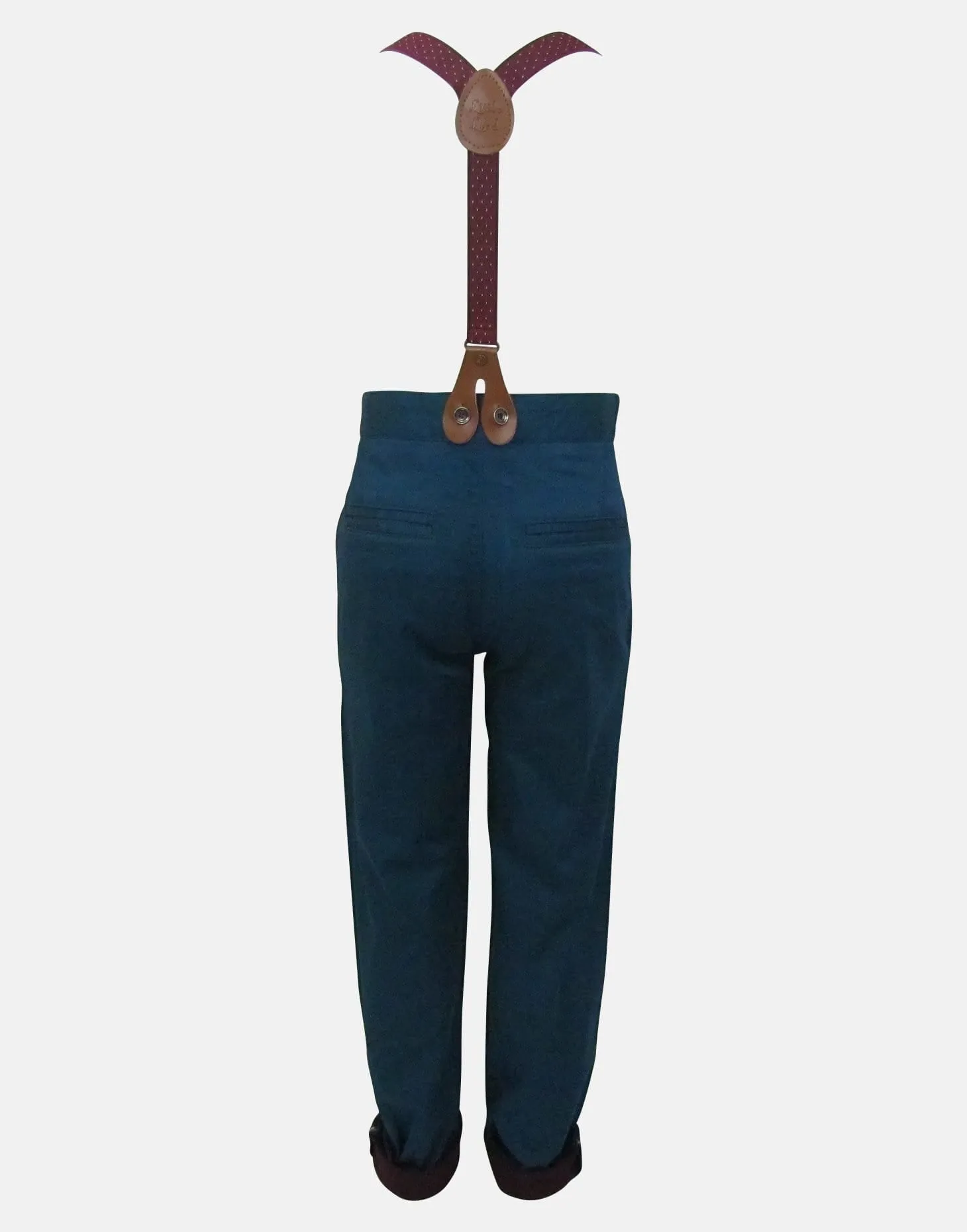 Albert : Teal trousers & braces