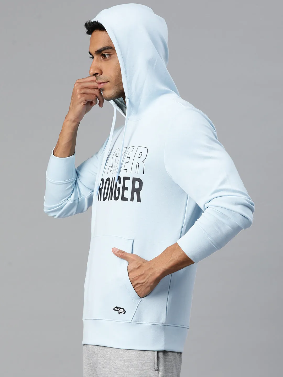 Alcis Men Printed Hooded Sweatshirt