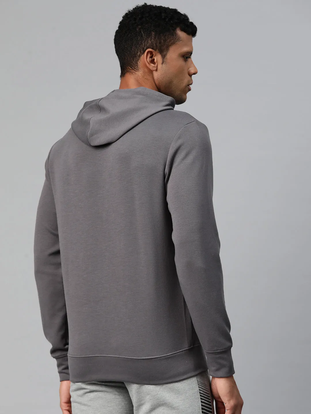 Alcis Men Typography Printed Hooded Sweatshirt