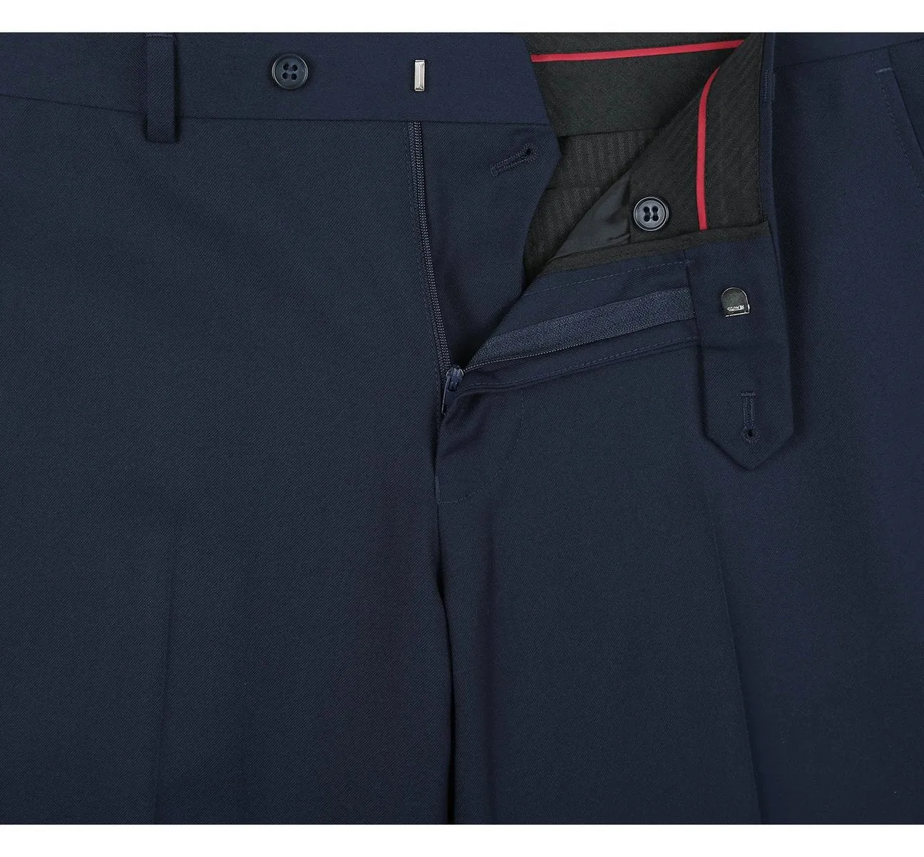 Alessandro Vitello by Renoir Navy Classic Fit Flat Front Suit Separate Pants 201-19