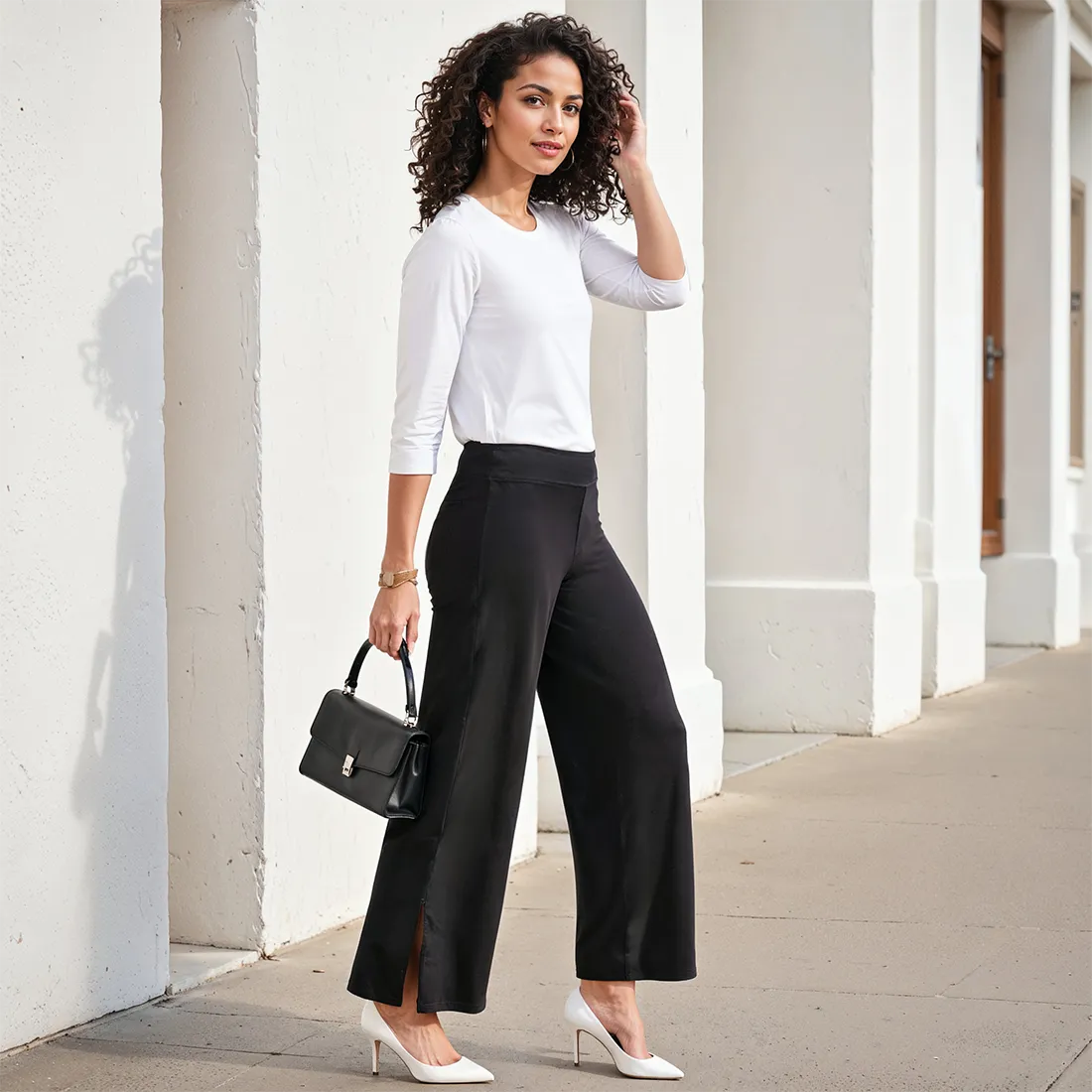 AM:PM Air Wide Trousers - Cotton