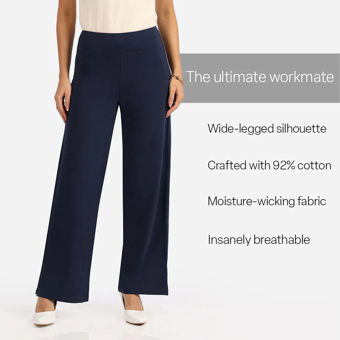 AM:PM Air Wide Trousers - Cotton
