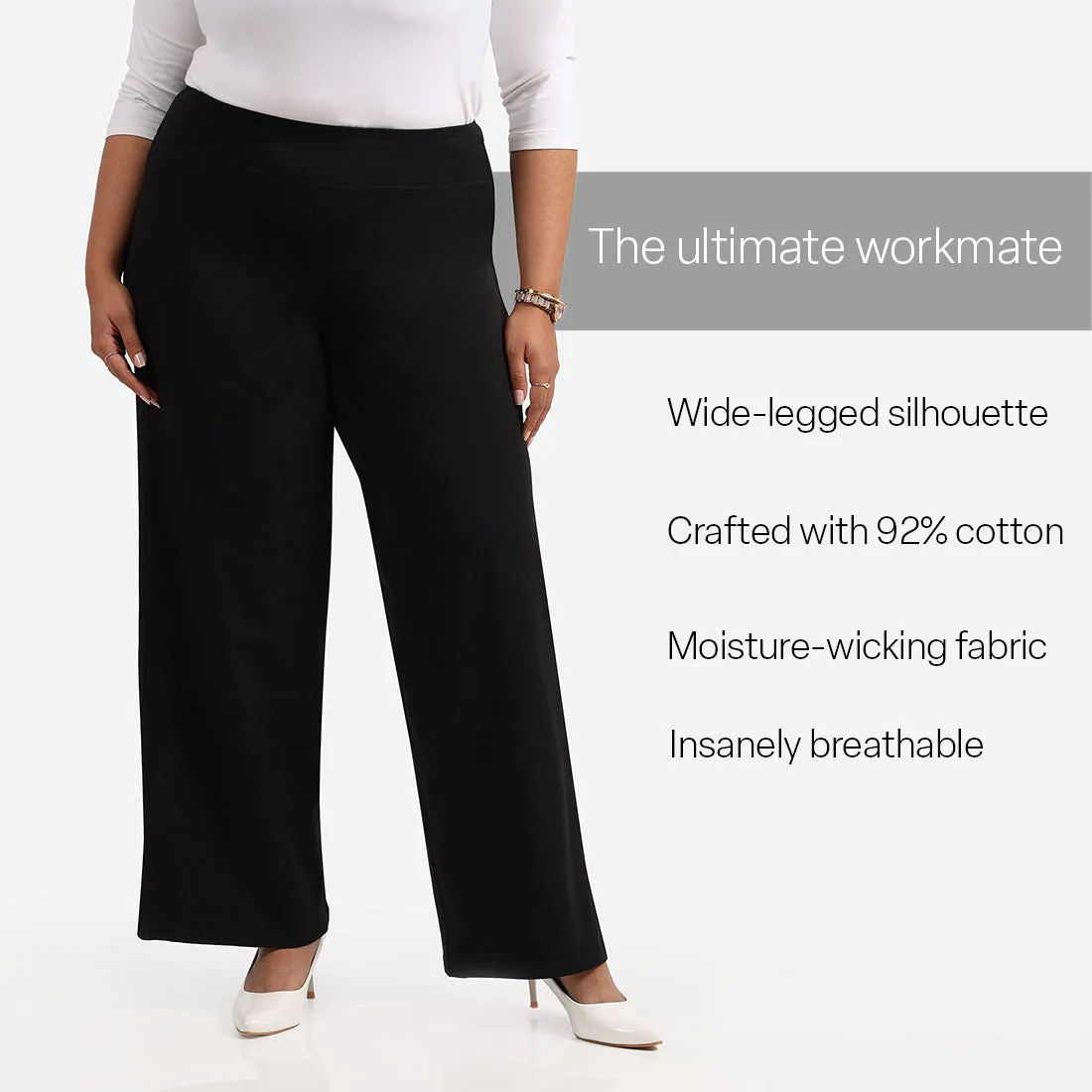 AM:PM Air Wide Trousers - Cotton