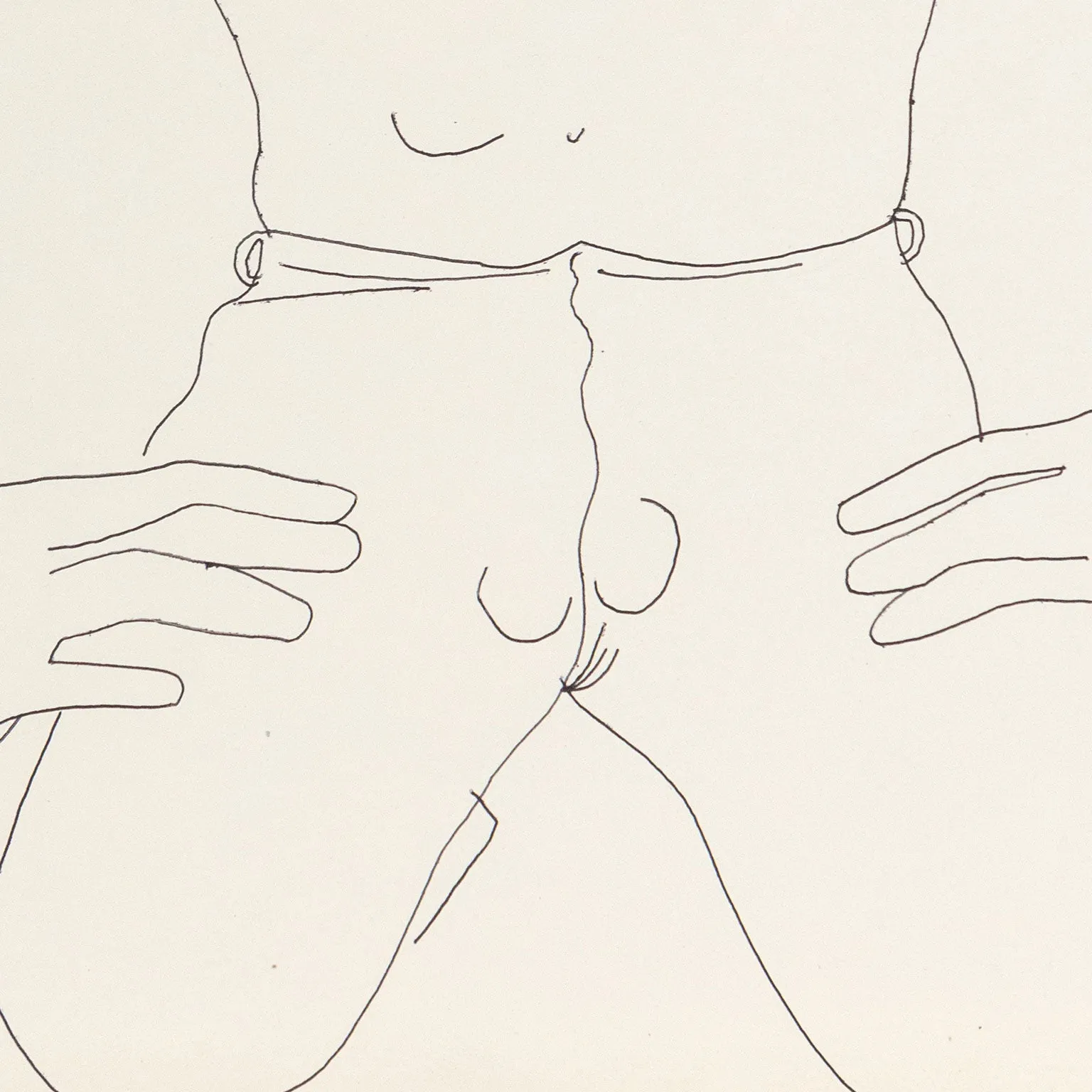 ANDY WARHOL "TOUGH TORSO" DRAWING, 1955