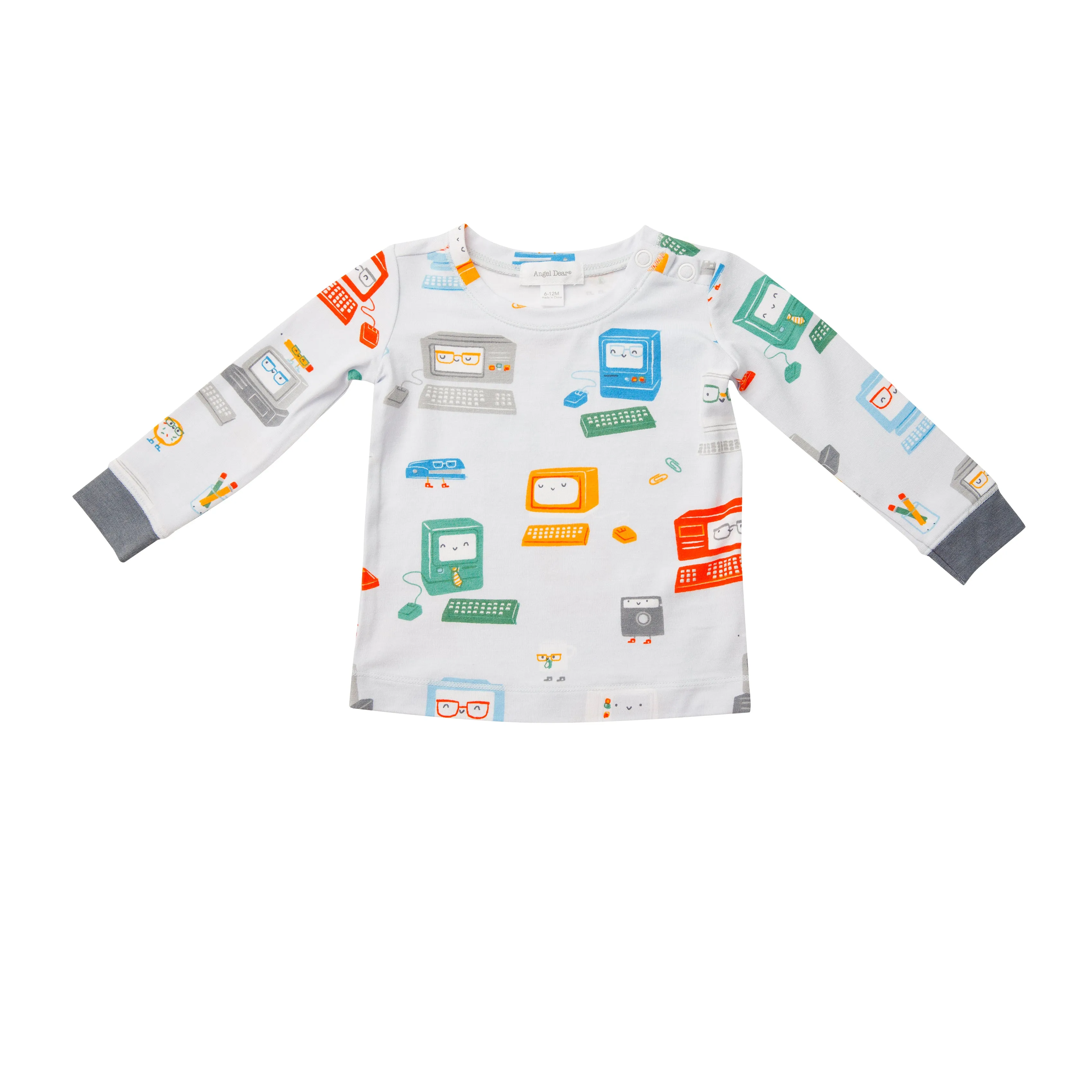 Angel Dear Baby Computer Grey Lounge Wear Set