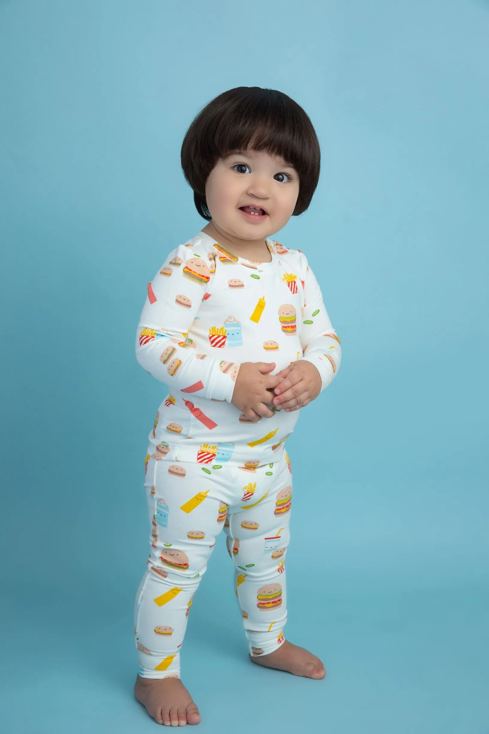 Angel Dear Burger Joint Bamboo Lounge Wear Set