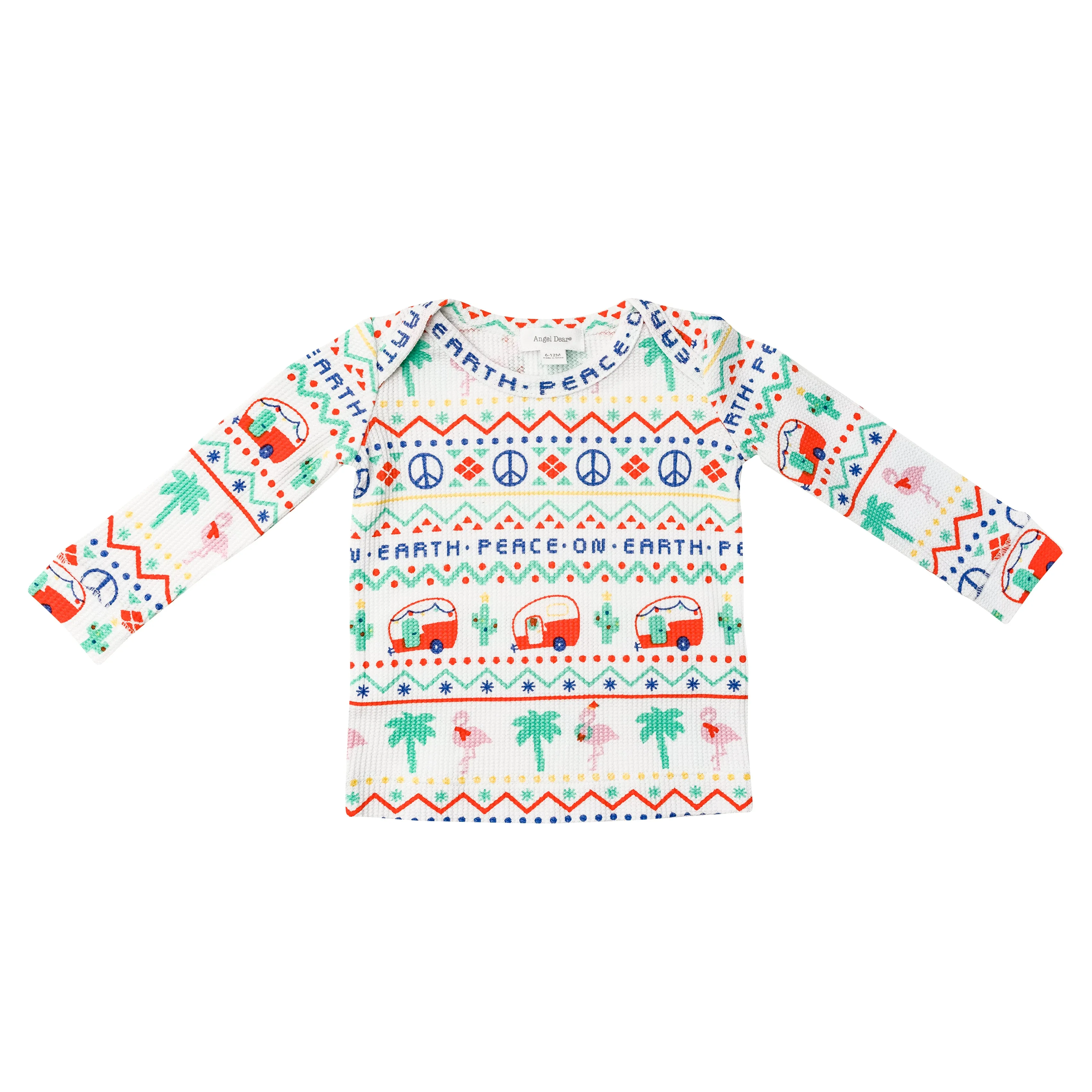 Angel Dear California Fair Isle Thermal Lounge Wear Set