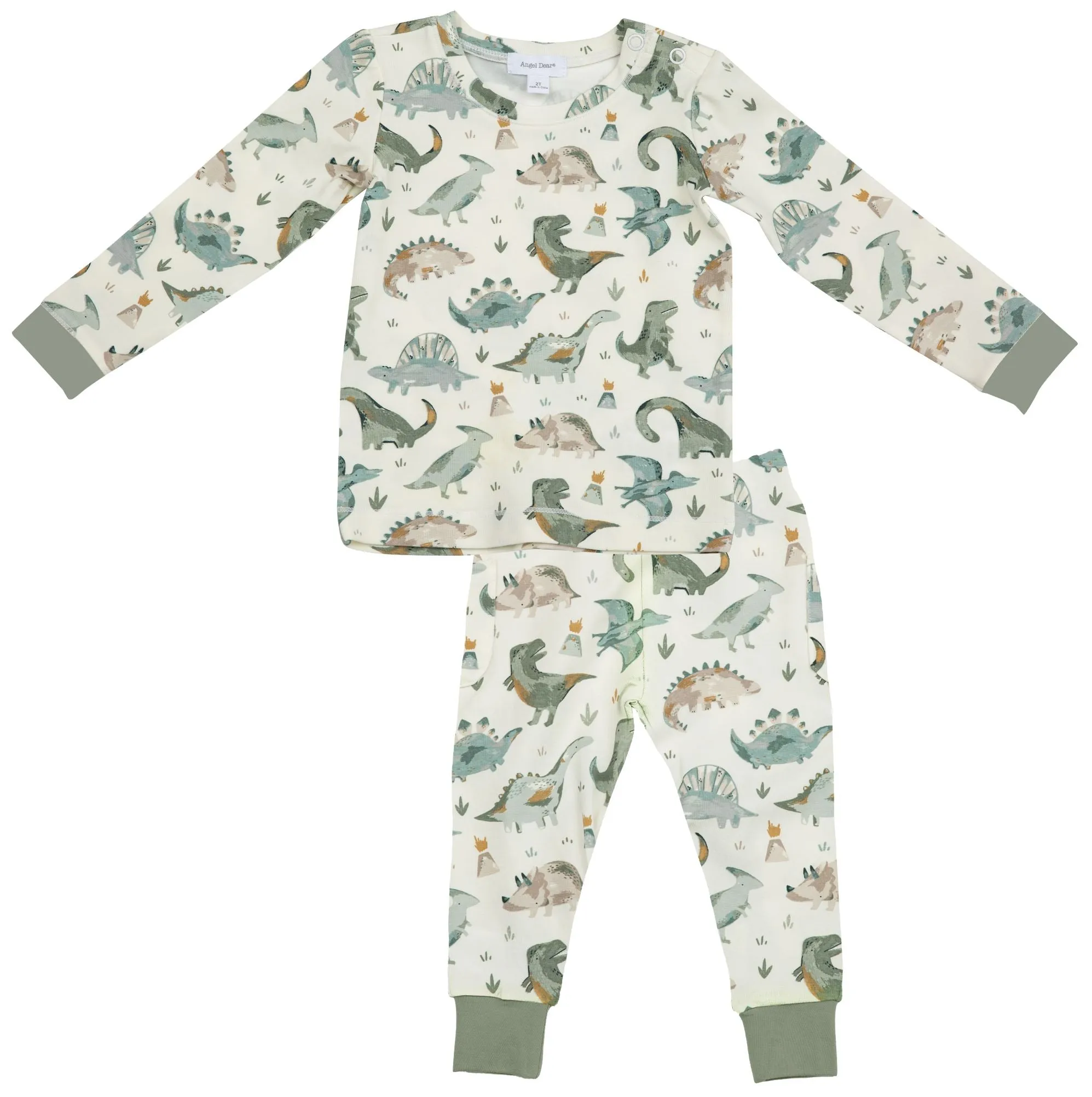 Angel Dear Crayon Dinosaur Bamboo Lounge Wear Set