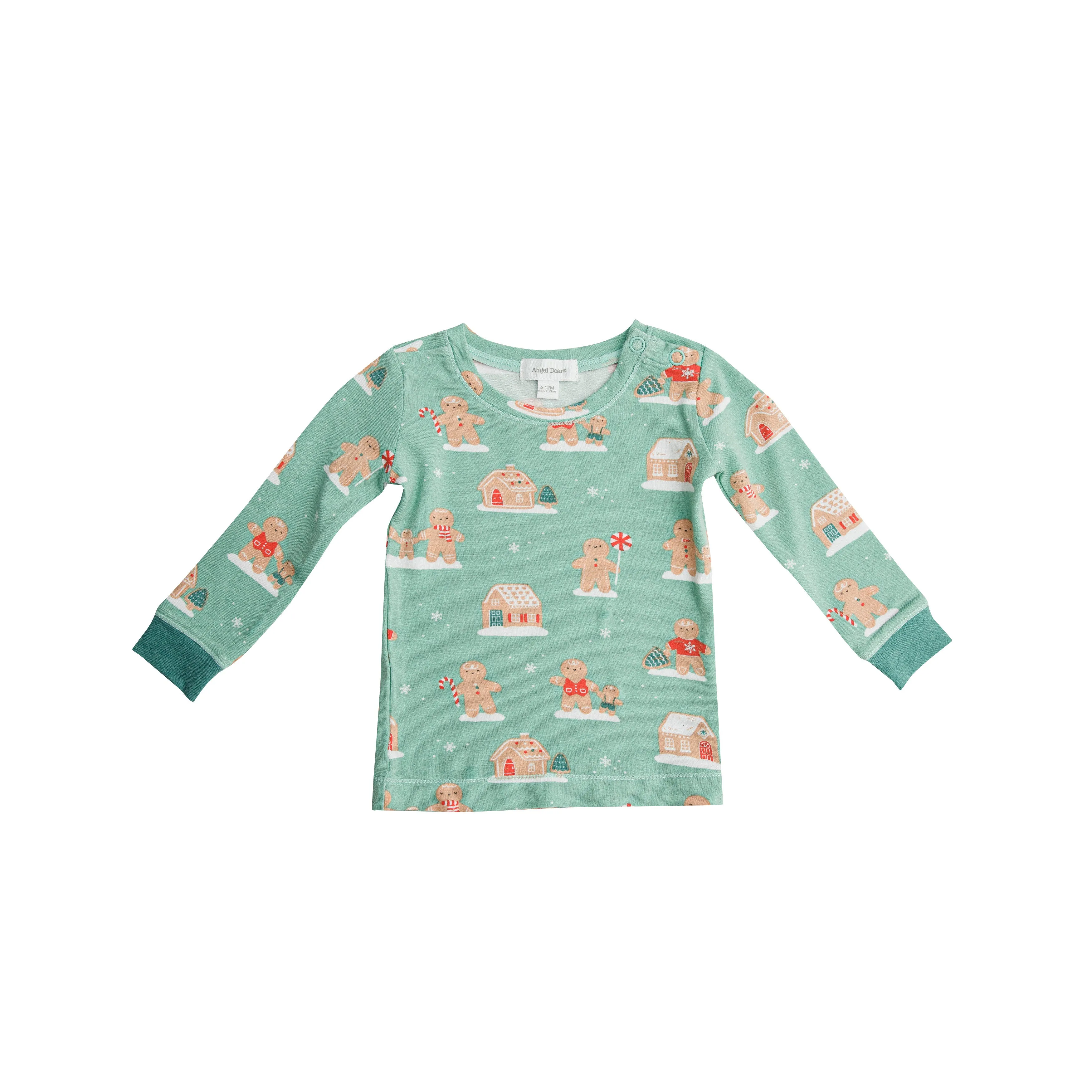 Angel Dear Green Gingerbread Lounge Wear Set