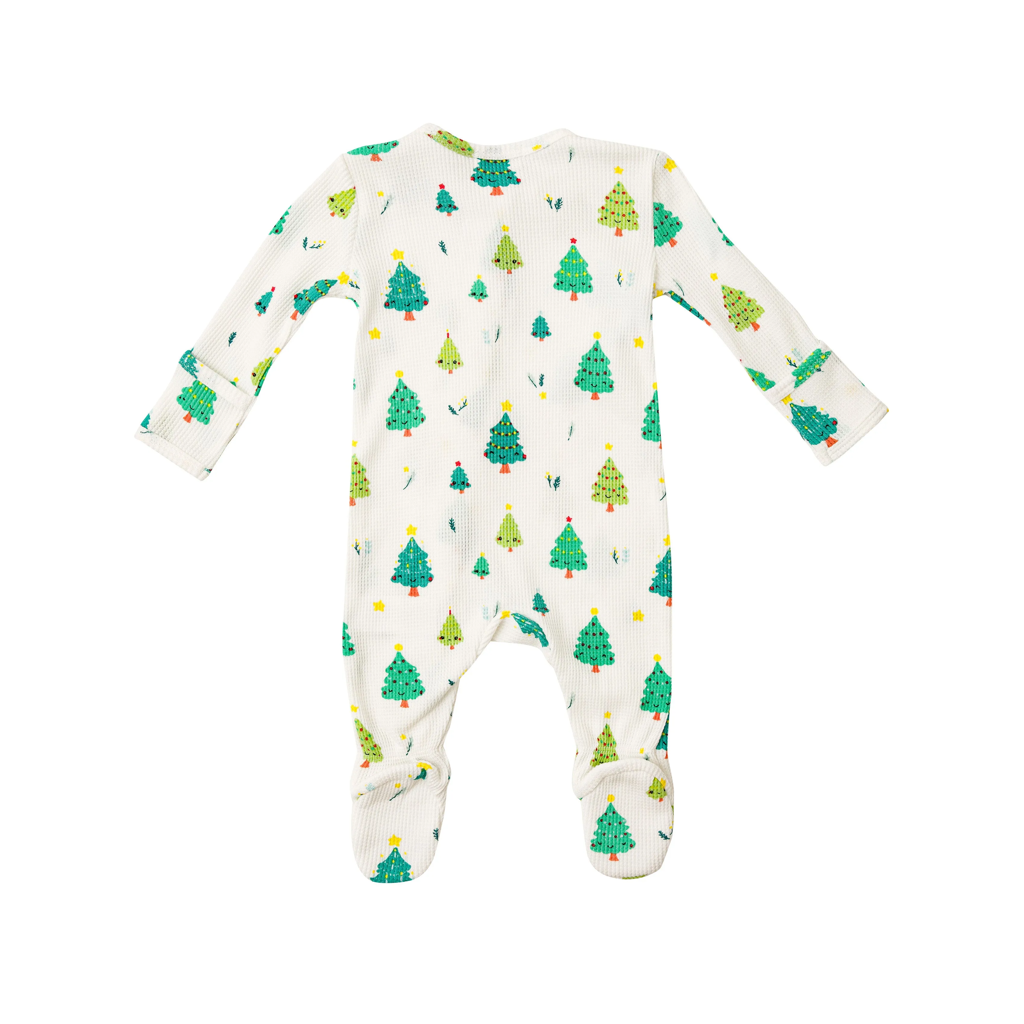 Angel Dear Happy Christmas Tree Thermal Footie with Zipper
