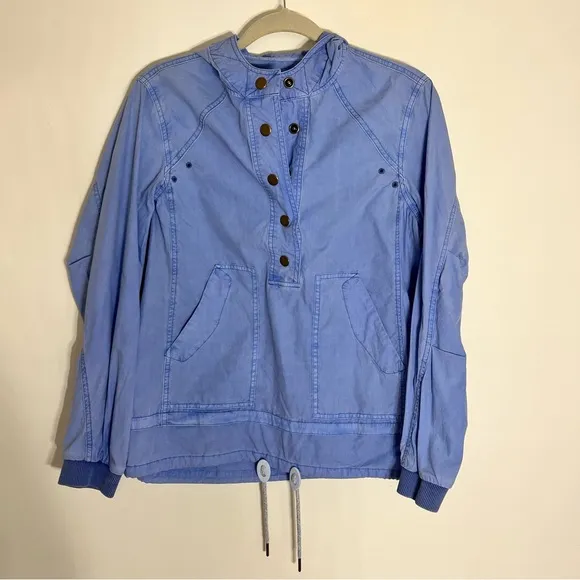ANTHROPOLOGIE Pilcro Jessa Utility Jacket long sleeve hooded button pullover XS