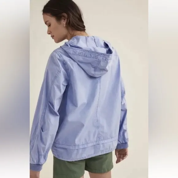 ANTHROPOLOGIE Pilcro Jessa Utility Jacket long sleeve hooded button pullover XS