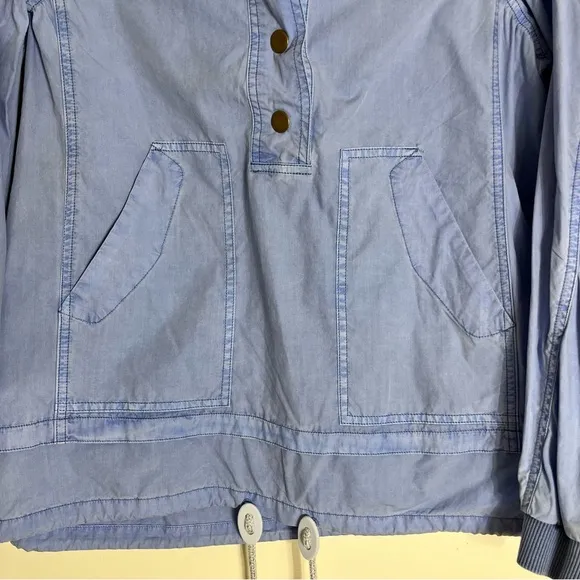 ANTHROPOLOGIE Pilcro Jessa Utility Jacket long sleeve hooded button pullover XS