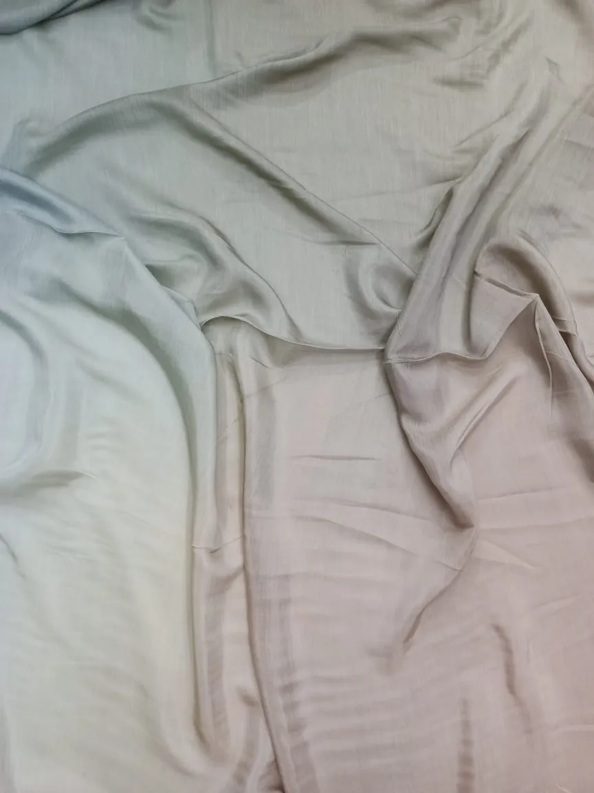 Artisanal Hand Dyed Soft Modal Muslin Mul Silk Ombre Shaded Fabric