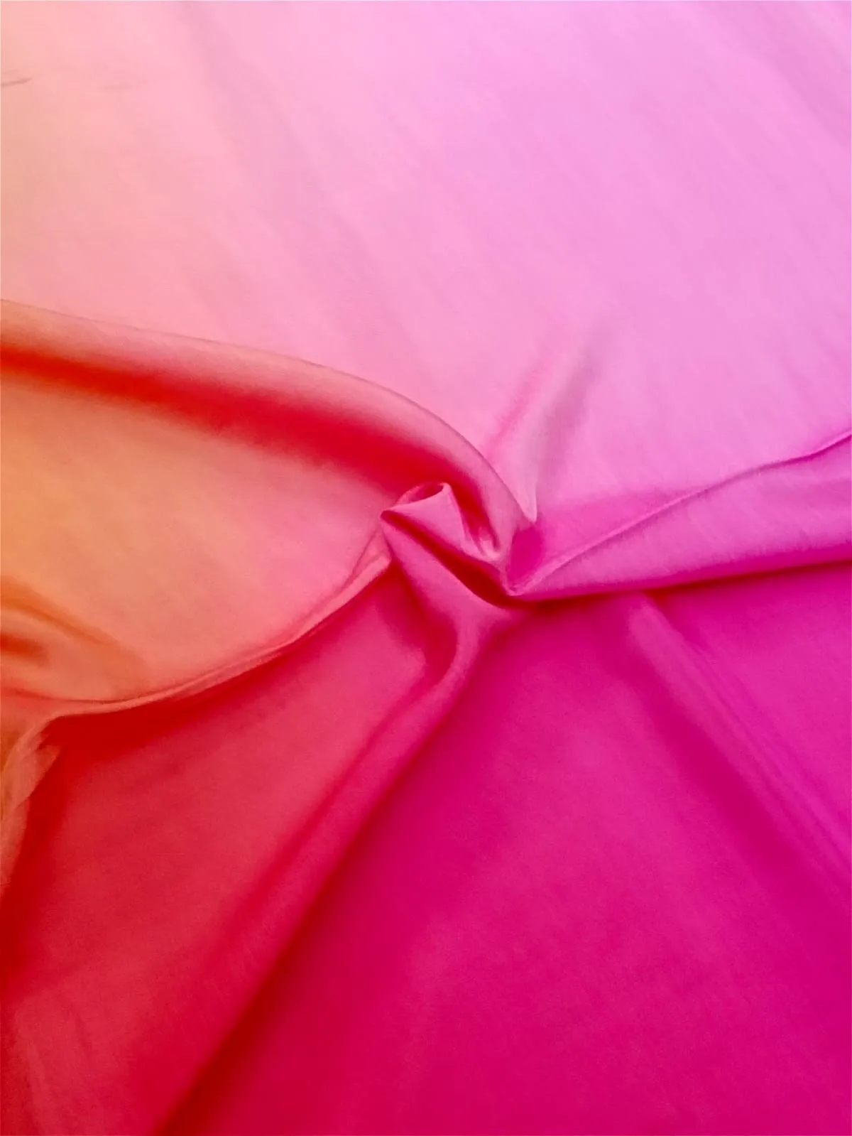 Artisanal Hand Dyed Soft Modal Muslin Mul Silk Ombre Shaded Fabric