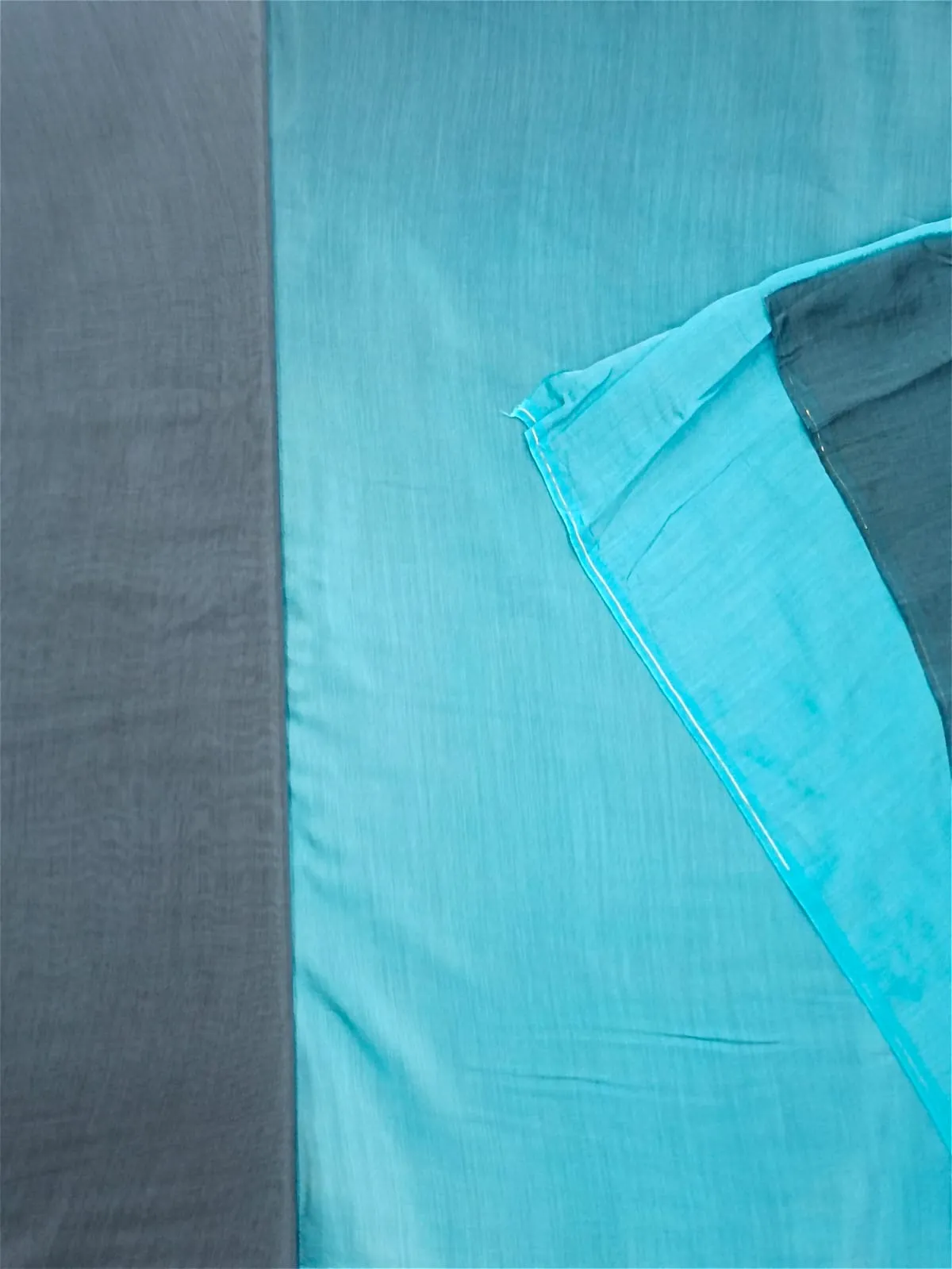 Artisanal Hand Dyed Soft Modal Muslin Mul Silk Ombre Shaded Fabric