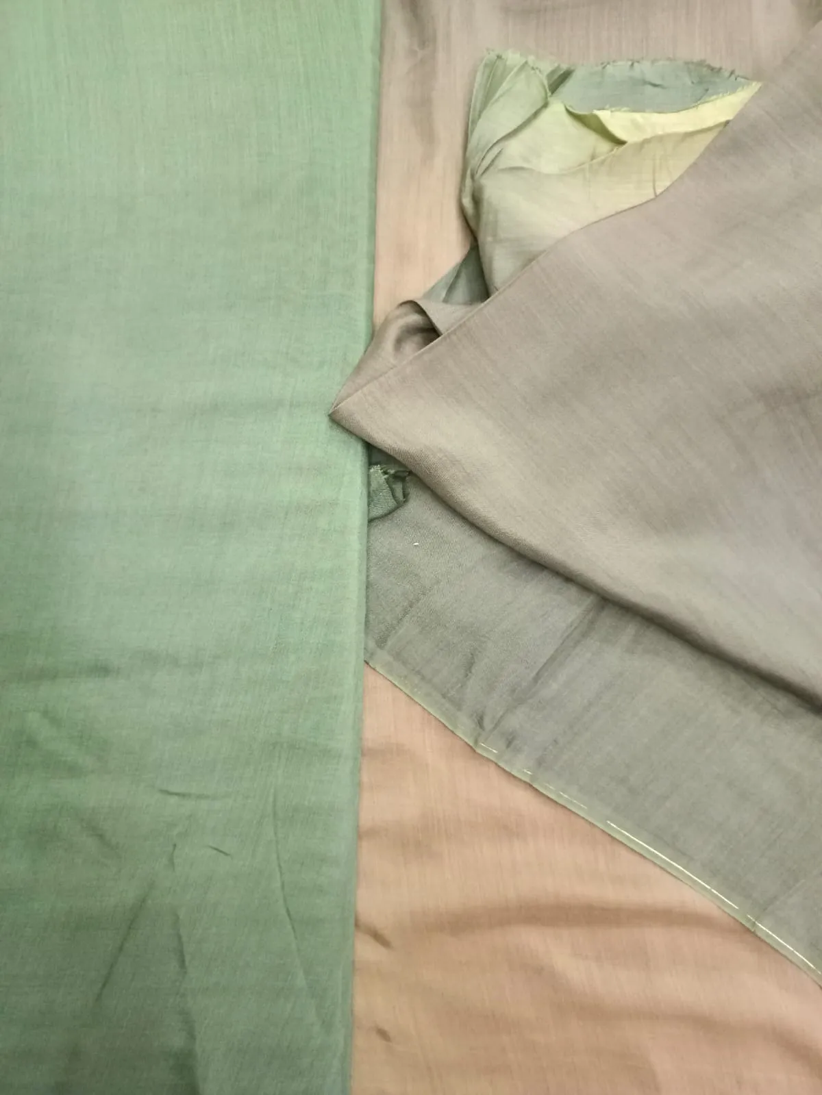 Artisanal Hand Dyed Soft Modal Muslin Mul Silk Ombre Shaded Fabric