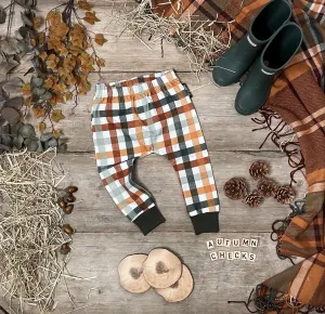 Autumn Checks Slim Harems