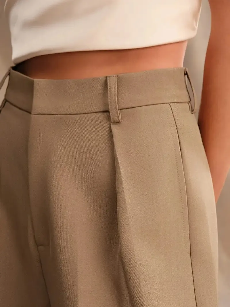Ayla | Women's High-Waisted Wide-Leg Pants