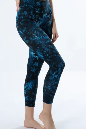 Bamboo Eco-Luxe Leaf Print 7/8 Leggings