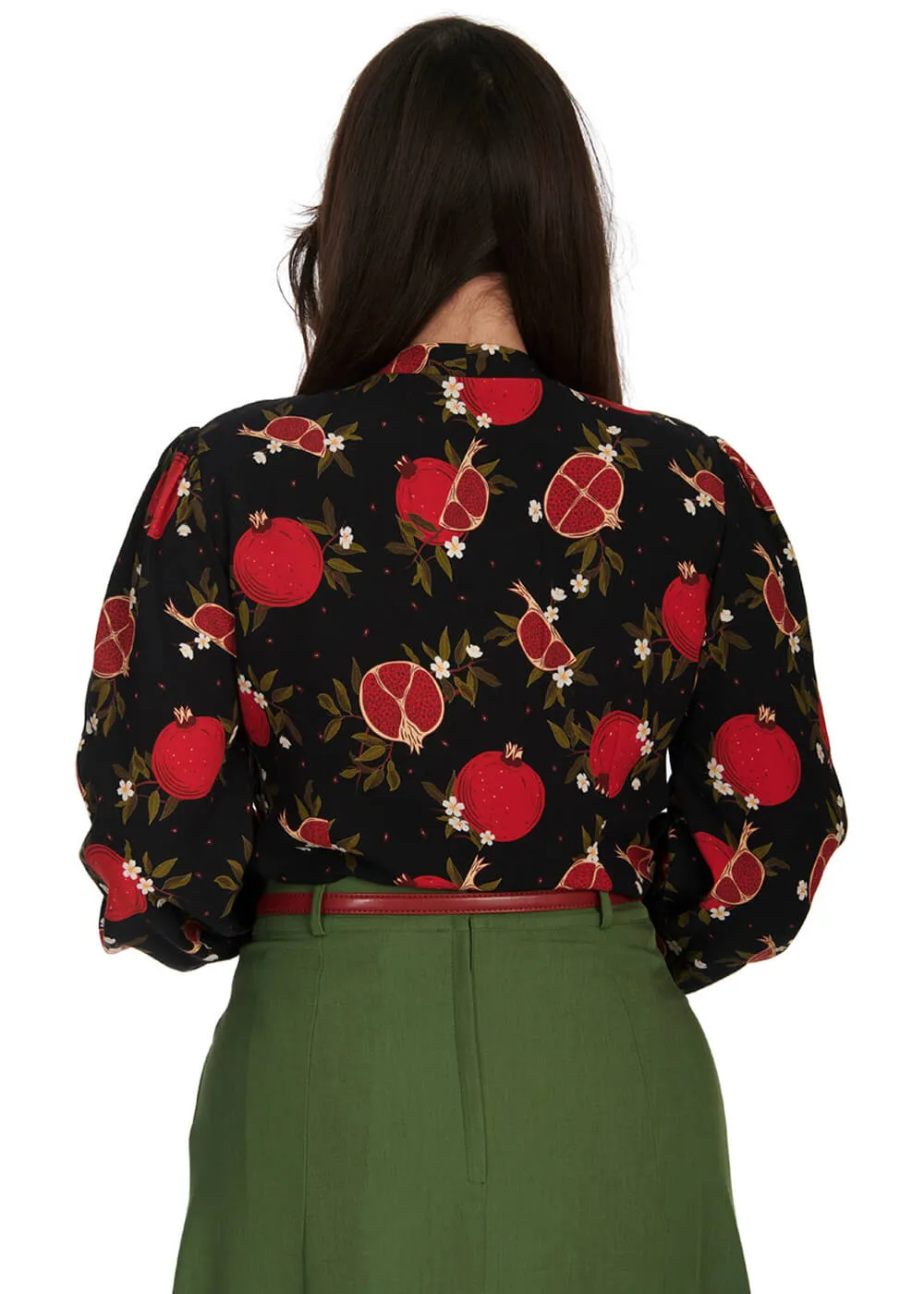 Banned Pomegranate 40's Blouse Black