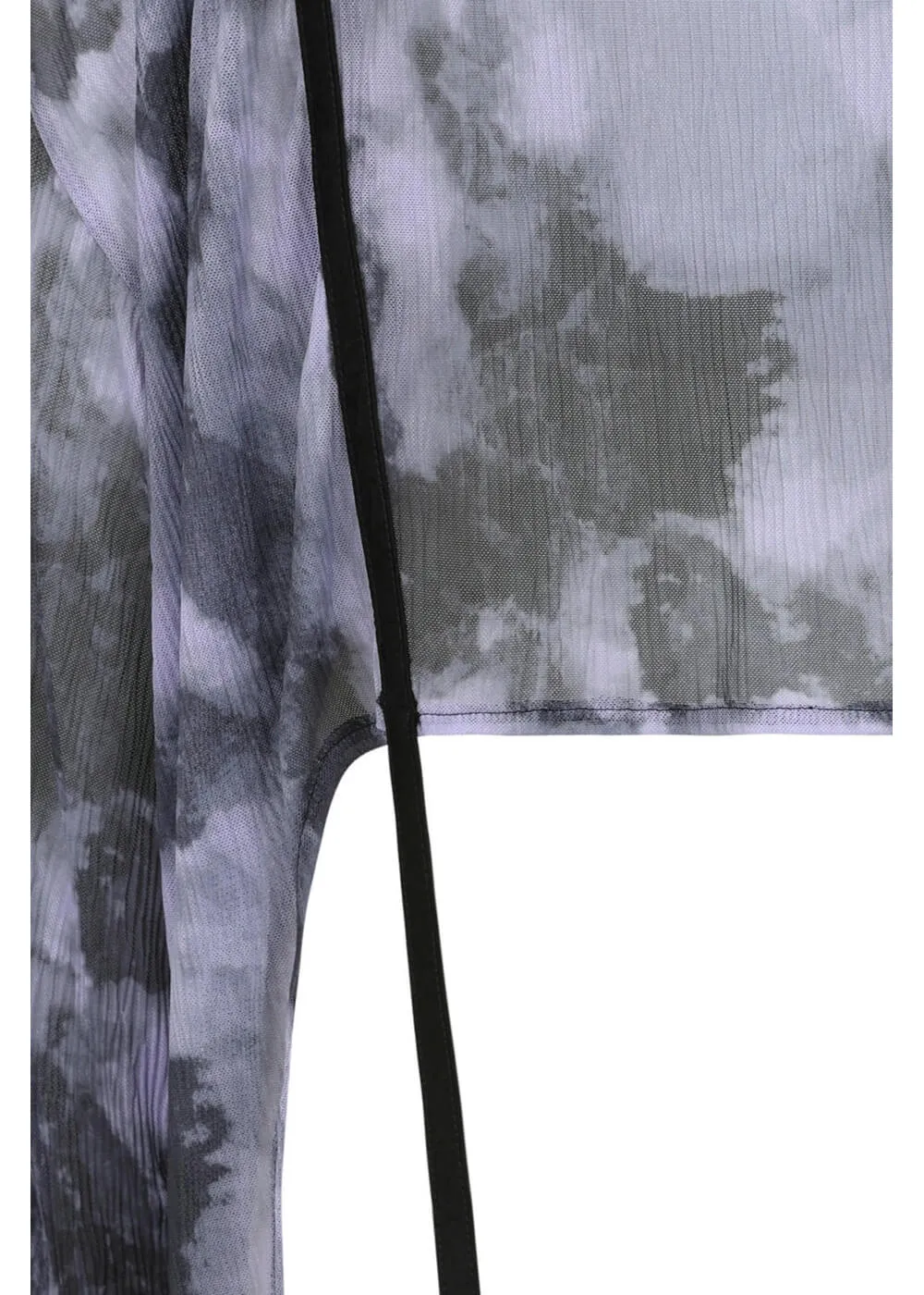 Banned Selene Mesh Blouse Black Lilac