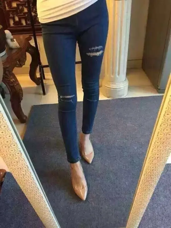 Basic Skinny Women Jeans Ankle Nine Pants Slim Elastic Denim Pants Leggings Female Cotton Jeggings Jeans Women