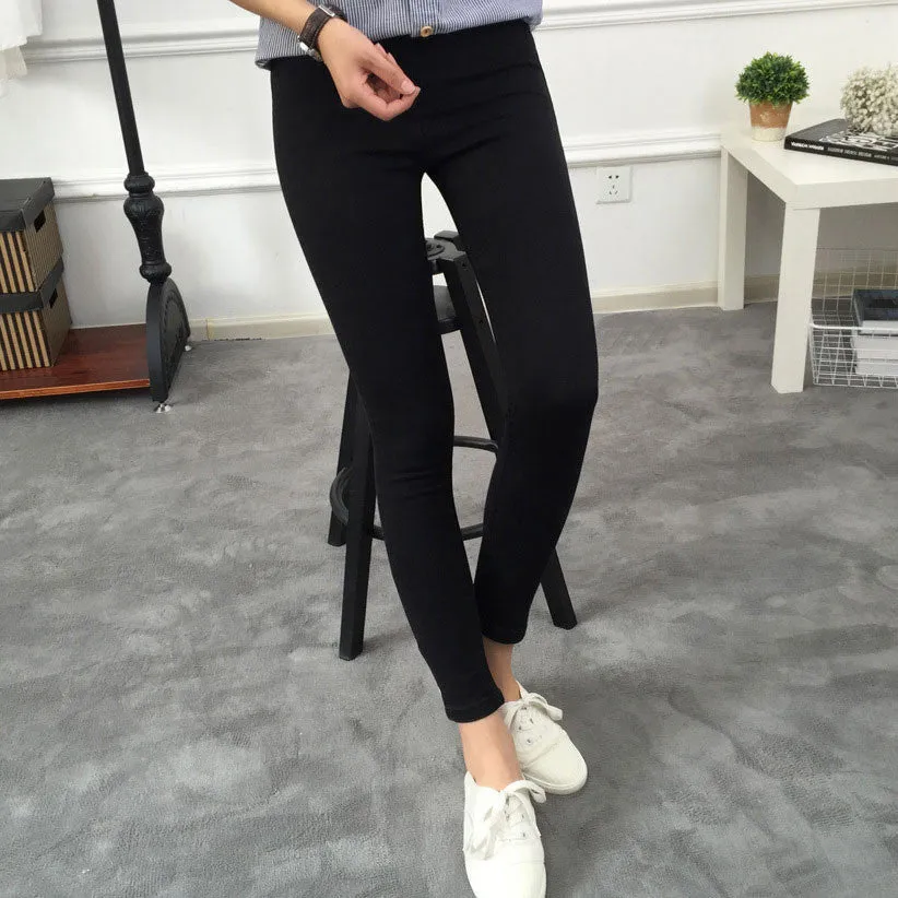 Basic Skinny Women Jeans Ankle Nine Pants Slim Elastic Denim Pants Leggings Female Cotton Jeggings Jeans Women
