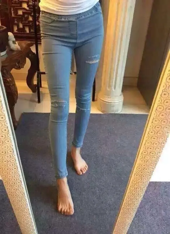 Basic Skinny Women Jeans Ankle Nine Pants Slim Elastic Denim Pants Leggings Female Cotton Jeggings Jeans Women