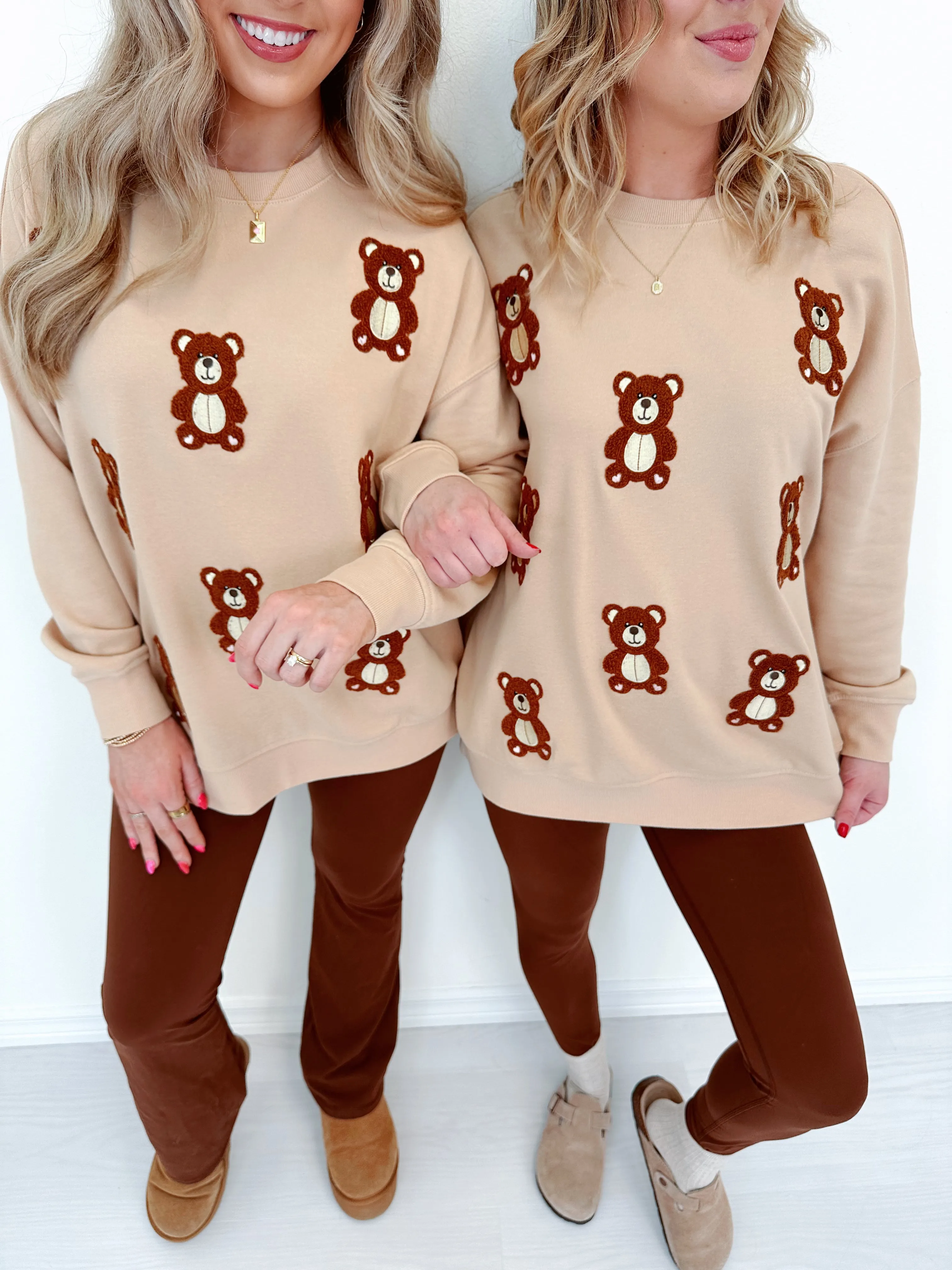Bear Hugs Embroidered Sweatshirt