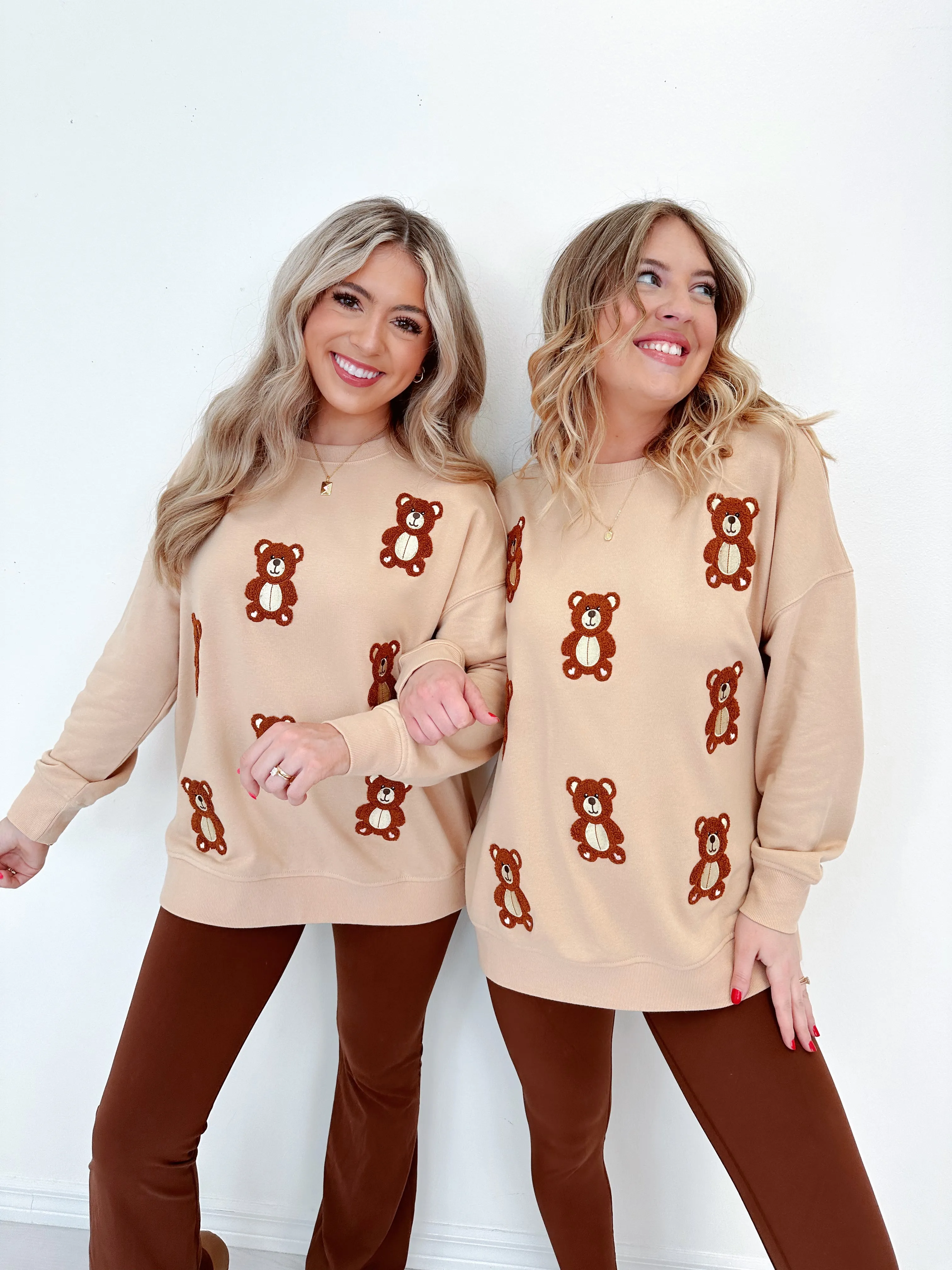 Bear Hugs Embroidered Sweatshirt