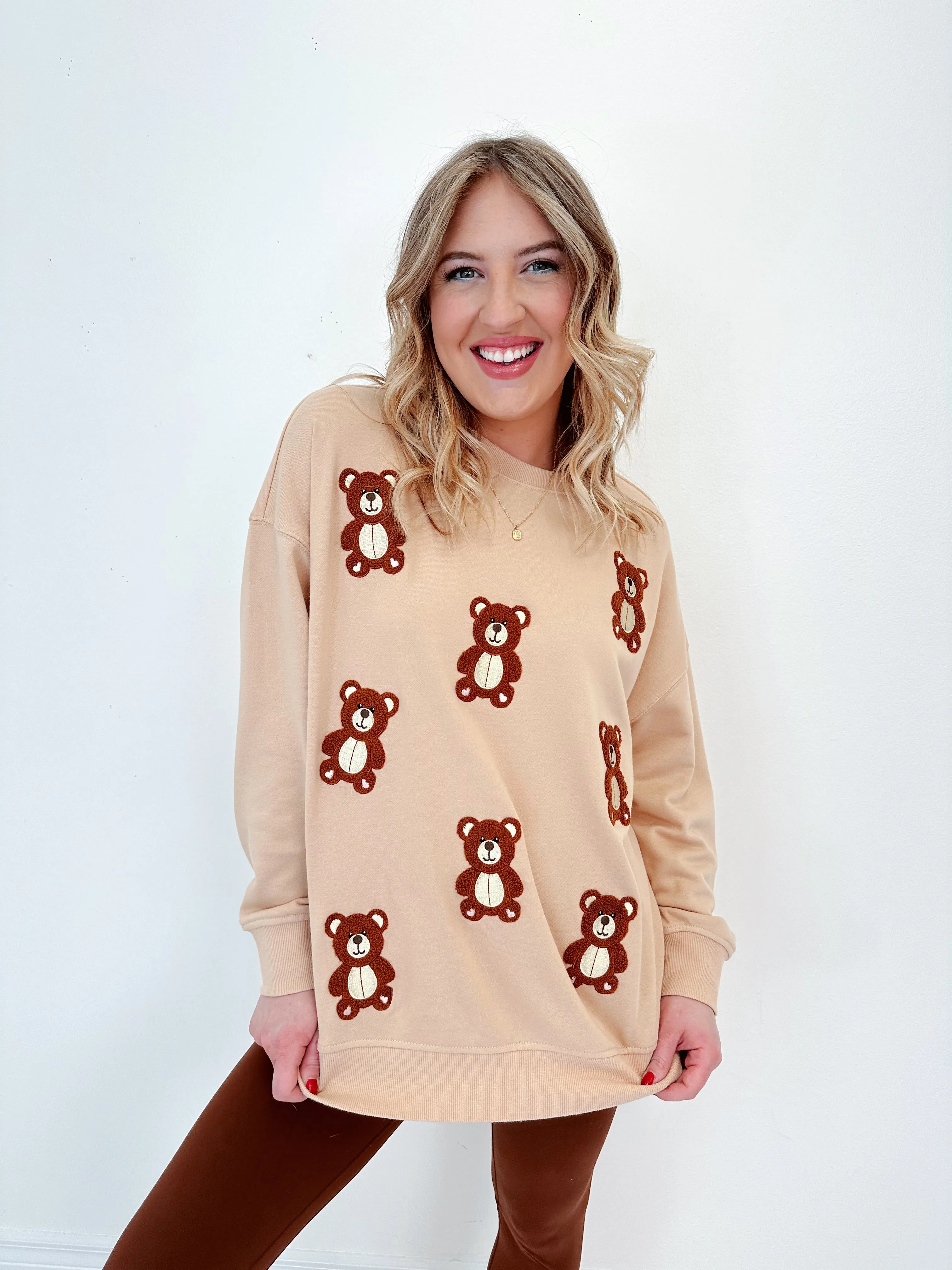 Bear Hugs Embroidered Sweatshirt