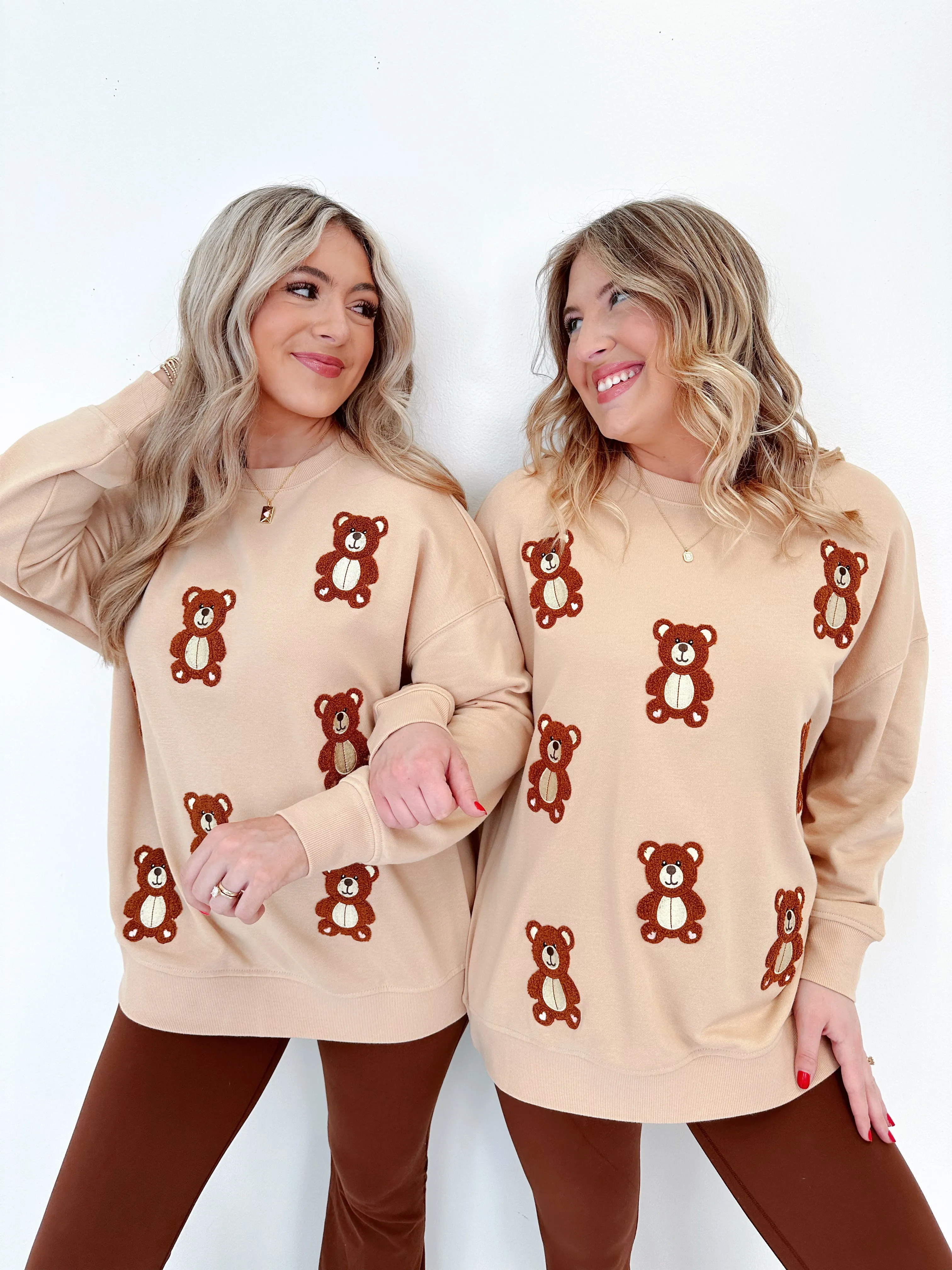 Bear Hugs Embroidered Sweatshirt