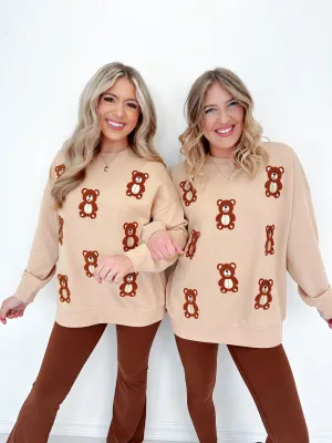 Bear Hugs Embroidered Sweatshirt