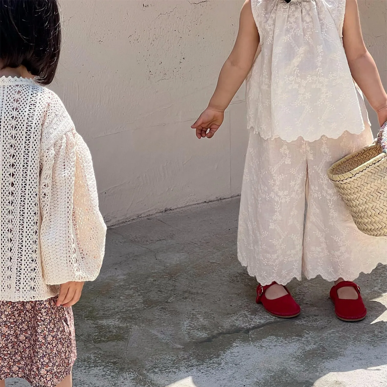 Belle Embroidery Top & Trousers Set