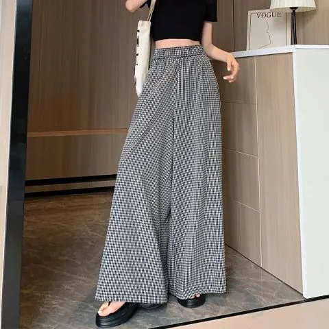 Black Ultra Wide Textured Pants
