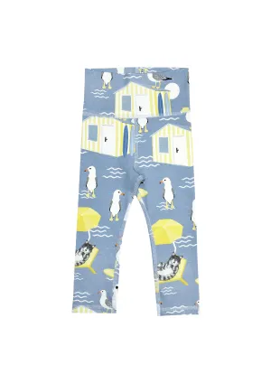 Blue Beach Baby Leggings - LAST ONE 2-6 months