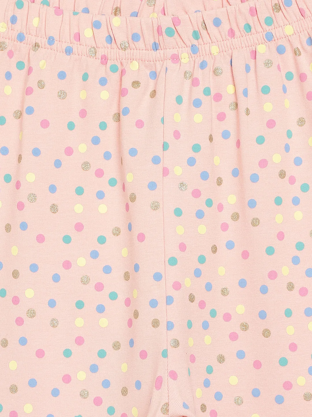 Blue Giraffe Girls Pink Printed Regular Fit Legging