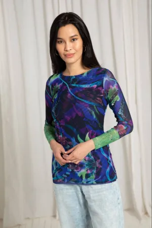 Blue Tide - Florence Double Sheer Top
