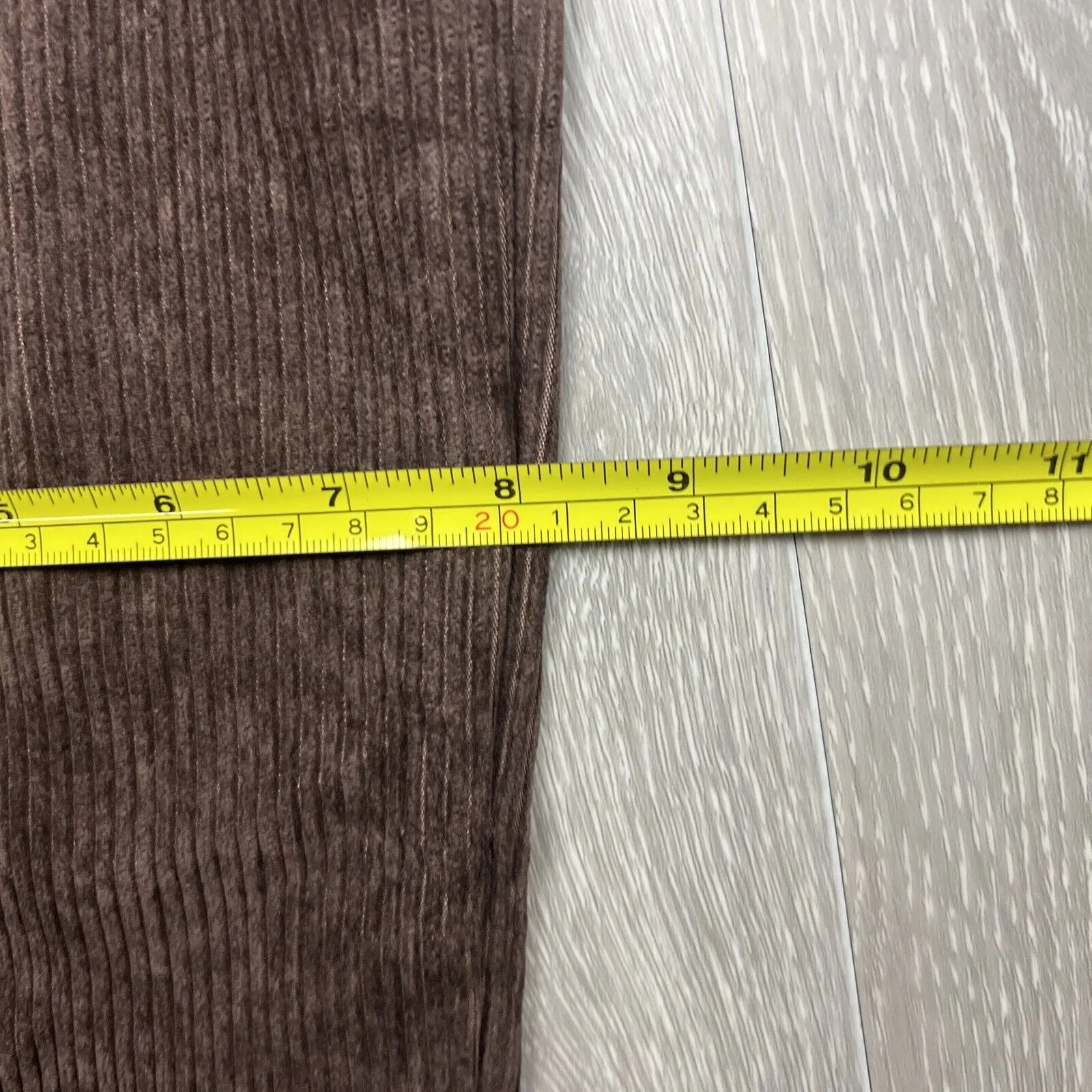 Boohoo Man Mens Cord Relaxed Fit Chocolate Pants Size 32R