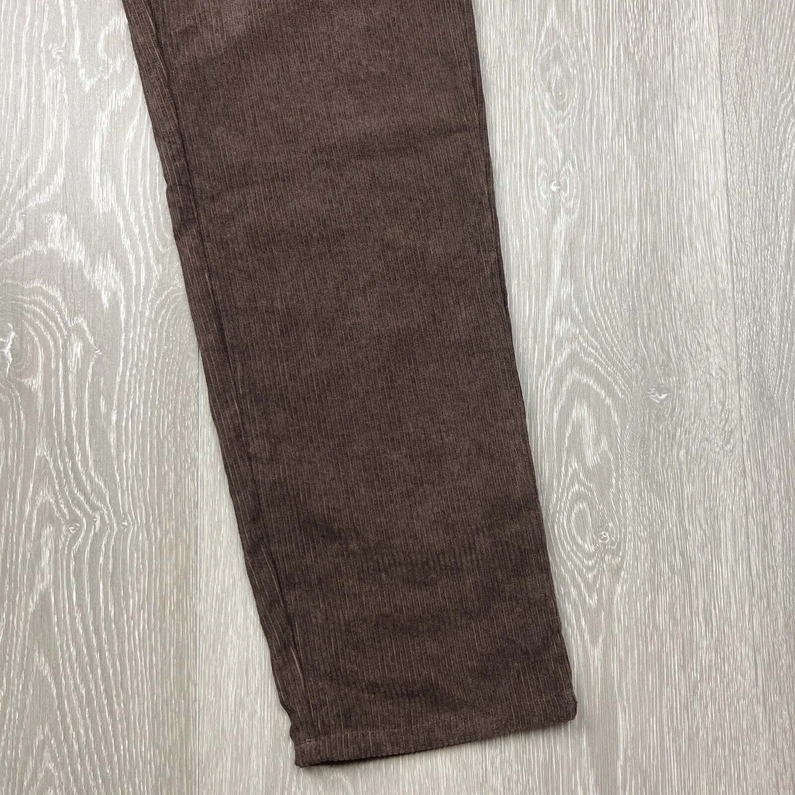 Boohoo Man Mens Cord Relaxed Fit Chocolate Pants Size 32R